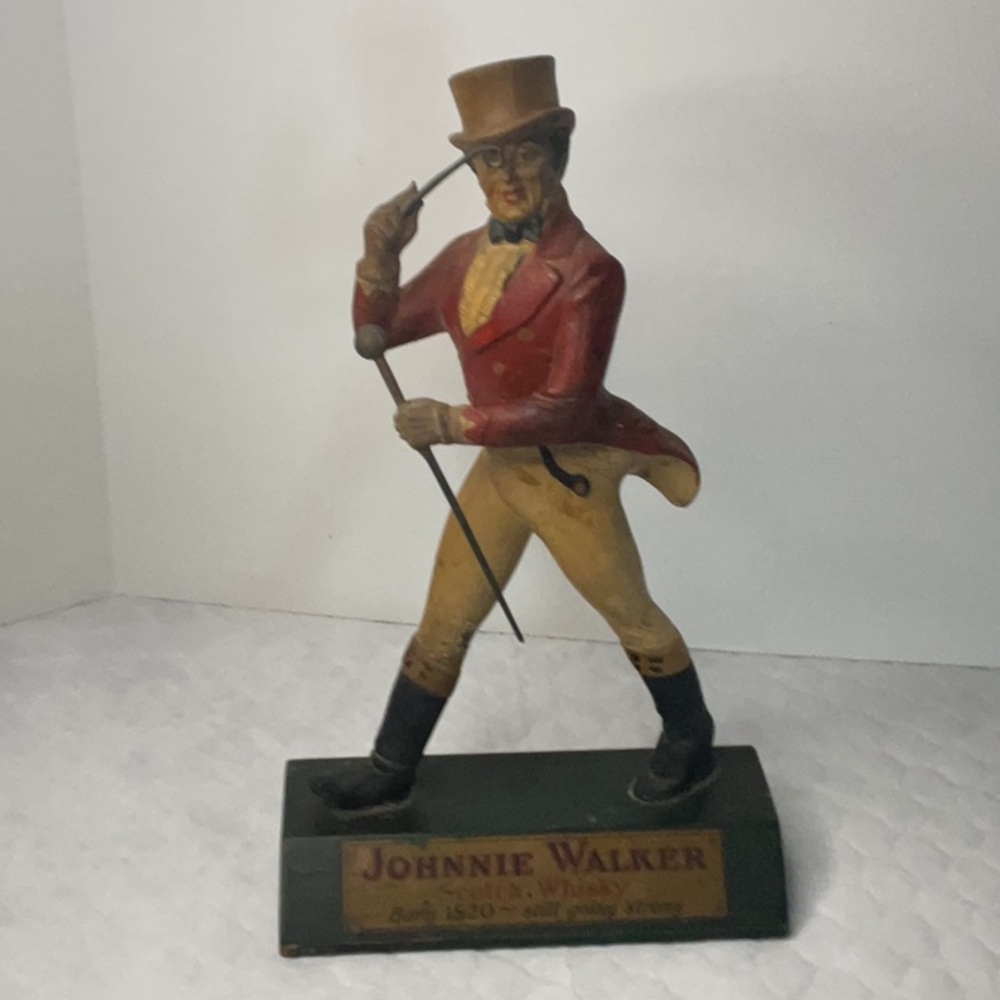 Johnnie Walker Vintage Figurine - Ettl Studios Red and Tan